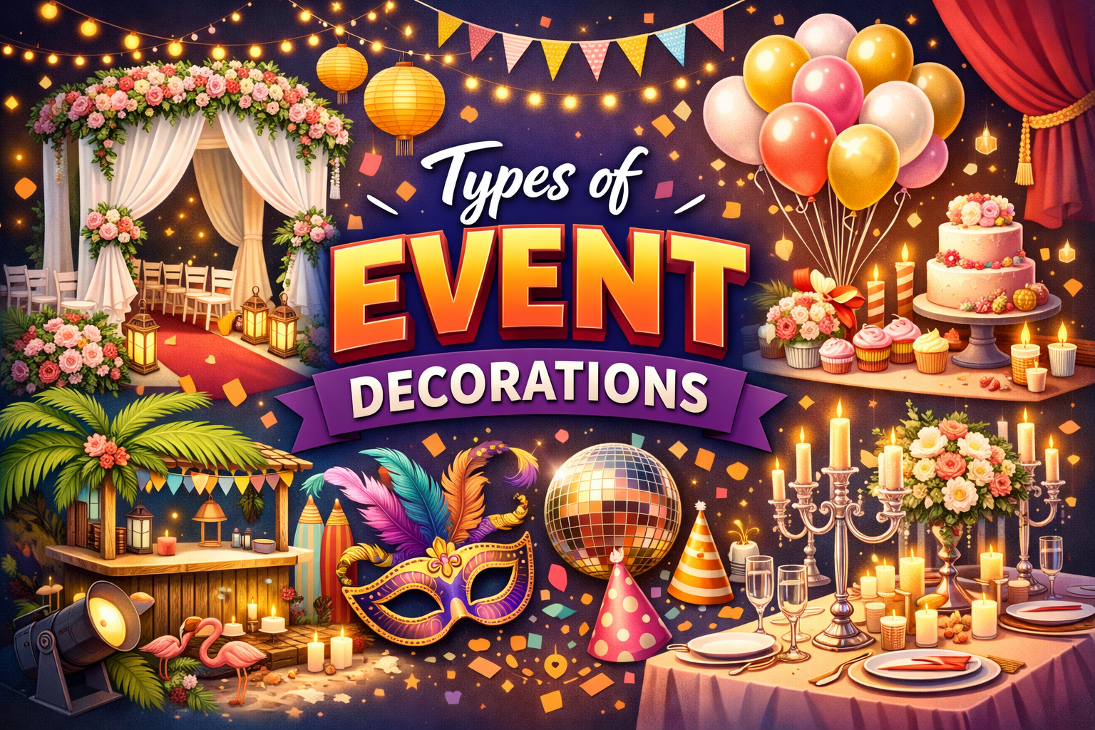 TYPES OF EVENT DECOR